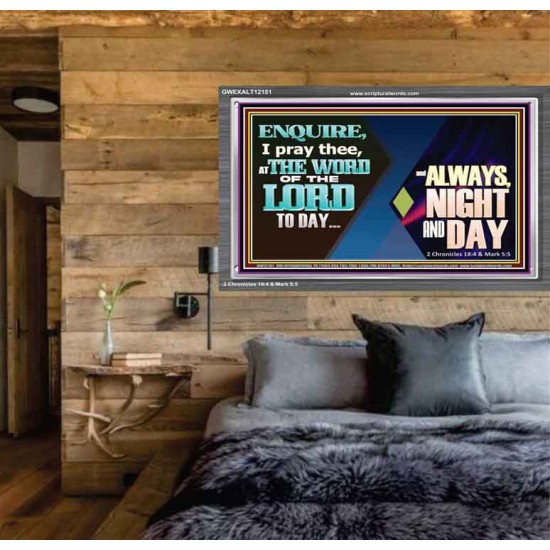 THE WORD OF THE LORD TO DAY  New Wall Décor  GWEXALT12151  