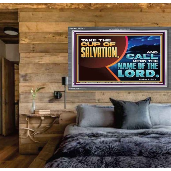 TAKE THE CUP OF SALVATION  Art & Décor Acrylic Frame  GWEXALT12152  