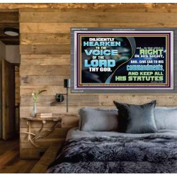 GIVE EAR TO HIS COMMANDMENTS AND KEEP ALL HIS STATUES  Eternal Power Acrylic Frame  GWEXALT12252  "33X25"