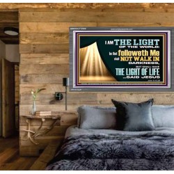 HE THAT FOLLOWETH ME SHALL NOT WALK IN DARKNESS  Modern Christian Wall Décor  GWEXALT12956  "33X25"