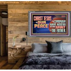 CHRIST JESUS IS OUR PEACE  Christian Paintings Acrylic Frame  GWEXALT12967  "33X25"