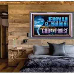JEHOVAH EL SHADDAI GOD OF MY PRAISE  Modern Christian Wall Décor Acrylic Frame  GWEXALT13120  "33X25"
