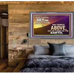 SET YOUR AFFECTION ON THINGS ABOVE  Ultimate Inspirational Wall Art Acrylic Frame  GWEXALT9573  "33X25"