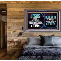 BELIEVE IN HIM AND THOU SHALL LIVE  Bathroom Wall Art Picture  GWEXALT9791  "33X25"