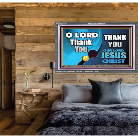 THANK YOU OUR LORD JESUS CHRIST  Custom Biblical Painting  GWEXALT9907  