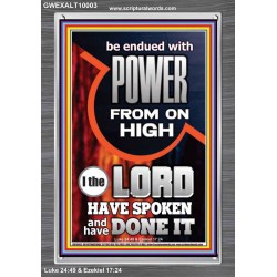POWER FROM ON HIGH - HOLY GHOST FIRE  Righteous Living Christian Picture  GWEXALT10003  "25x33"