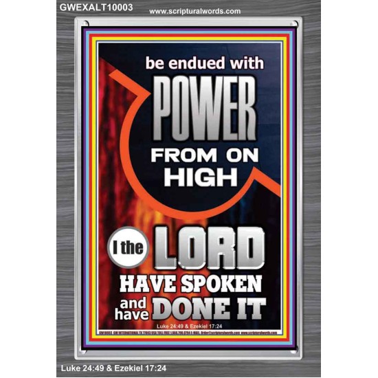 POWER FROM ON HIGH - HOLY GHOST FIRE  Righteous Living Christian Picture  GWEXALT10003  
