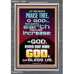 THE EARTH YIELD HER INCREASE  Church Picture  GWEXALT10005  "25x33"