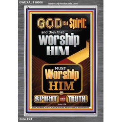 WORSHIP HIM IN SPIRIT AND TRUTH  Children Room Portrait  GWEXALT10006  