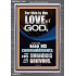 THE LOVE OF GOD IS TO KEEP HIS COMMANDMENTS  Ultimate Power Portrait  GWEXALT10011  "25x33"