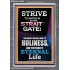 STRAIT GATE LEADS TO HOLINESS THE RESULT ETERNAL LIFE  Ultimate Inspirational Wall Art Portrait  GWEXALT10026  "25x33"