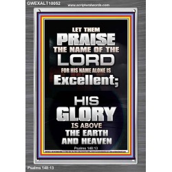 LET THEM PRAISE THE NAME OF THE LORD  Bathroom Wall Art Picture  GWEXALT10052  "25x33"