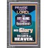 HIS GLORY IS ABOVE THE EARTH AND HEAVEN  Large Wall Art Portrait  GWEXALT10054  "25x33"