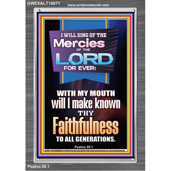 SING OF THE MERCY OF THE LORD  Décor Art Work  GWEXALT10071  