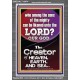 O LORD OUR GOD CREATOR OF HEAVEN, EARTH AND SEA  Custom Wall Art Print  GWEXALT10074  