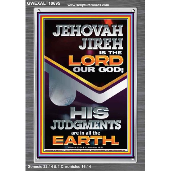 JEHOVAH JIREH IS THE LORD OUR GOD  Contemporary Christian Wall Art Portrait  GWEXALT10695  