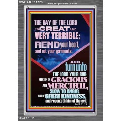 REND YOUR HEART AND NOT YOUR GARMENTS  Contemporary Christian Wall Art Portrait  GWEXALT11773  "25x33"