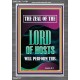 THE ZEAL OF THE LORD OF HOSTS WILL PERFORM THIS  Contemporary Christian Wall Art  GWEXALT11791  