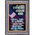 LET THE WICKEDNESS OF THE WICKED COME TO AN END  Scriptural Décor  GWEXALT11802  "25x33"