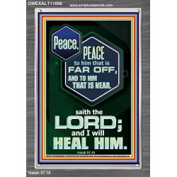 PEACE PEACE TO HIM THAT IS FAR OFF AND NEAR  Christian Wall Art  GWEXALT11806  "25x33"