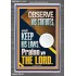 OBSERVE HIS STATUTES AND KEEP ALL HIS LAWS  Wall & Art Décor  GWEXALT11812  "25x33"
