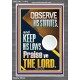 OBSERVE HIS STATUTES AND KEEP ALL HIS LAWS  Wall & Art Décor  GWEXALT11812  