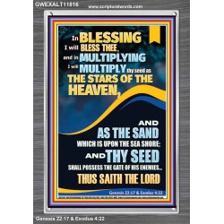 IN BLESSING I WILL BLESS THEE  Modern Wall Art  GWEXALT11816  "25x33"