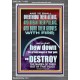 OVERTHROW THEIR ALTARS AND BREAK THEIR PILLARS  Custom Wall Scriptural Art  GWEXALT11833  