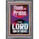 THANK AND PRAISE THE LORD GOD  Custom Christian Wall Art  GWEXALT11834  