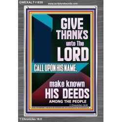 MAKE KNOWN HIS DEEDS AMONG THE PEOPLE  Custom Christian Artwork Portrait  GWEXALT11835  "25x33"