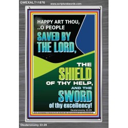 O PEOPLE SAVED BY THE LORD  Printable Bible Verse to Portrait  GWEXALT11876  "25x33"