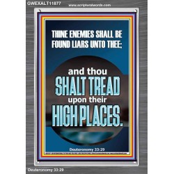 THINE ENEMIES SHALL BE FOUND LIARS UNTO THEE  Printable Bible Verses to Portrait  GWEXALT11877  "25x33"