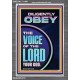 DILIGENTLY OBEY THE VOICE OF THE LORD OUR GOD  Unique Power Bible Portrait  GWEXALT11901  
