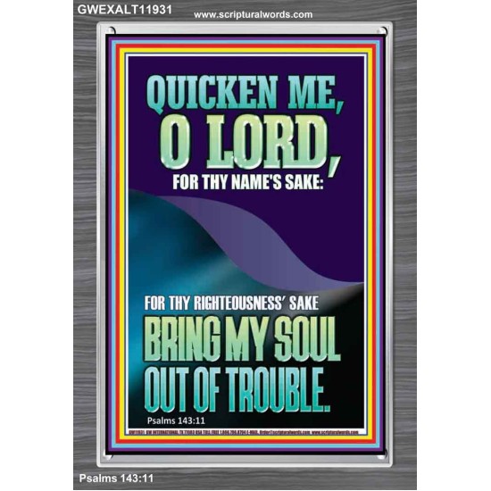 QUICKEN ME O LORD FOR THY NAME'S SAKE  Eternal Power Portrait  GWEXALT11931  