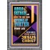 ABBA FATHER WILL MAKE THE DRY SPRINGS OF WATER FOR US  Unique Scriptural Portrait  GWEXALT11945  "25x33"