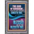 CURSED BE EVERY ONE THAT CURSETH THEE BLESSED IS EVERY ONE THAT BLESSED THEE  Scriptures Wall Art  GWEXALT11972  "25x33"