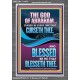 CURSED BE EVERY ONE THAT CURSETH THEE BLESSED IS EVERY ONE THAT BLESSED THEE  Scriptures Wall Art  GWEXALT11972  