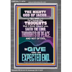THOUGHTS OF PEACE AND NOT OF EVIL  Scriptural Décor  GWEXALT11974  "25x33"