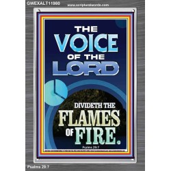 THE VOICE OF THE LORD DIVIDETH THE FLAMES OF FIRE  Christian Portrait Art  GWEXALT11980  "25x33"