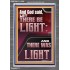 AND GOD SAID LET THERE BE LIGHT  Christian Quotes Portrait  GWEXALT11995  "25x33"