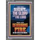 THE SIGHT OF THE GLORY OF THE LORD WAS LIKE DEVOURING FIRE  Christian Paintings  GWEXALT12000  