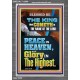 PEACE IN HEAVEN AND GLORY IN THE HIGHEST  Contemporary Christian Wall Art  GWEXALT12006  