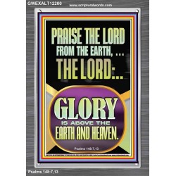 PRAISE THE LORD FROM THE EARTH  Contemporary Christian Paintings Portrait  GWEXALT12200  "25x33"