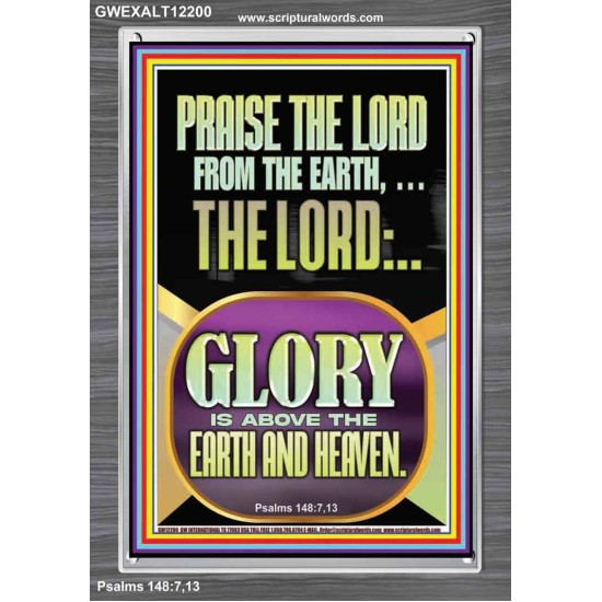 PRAISE THE LORD FROM THE EARTH  Contemporary Christian Paintings Portrait  GWEXALT12200  