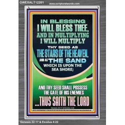 IN BLESSING I WILL BLESS THEE  Contemporary Christian Print  GWEXALT12201  "25x33"