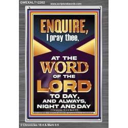 MEDITATE THE WORD OF THE LORD DAY AND NIGHT  Contemporary Christian Wall Art Portrait  GWEXALT12202  "25x33"