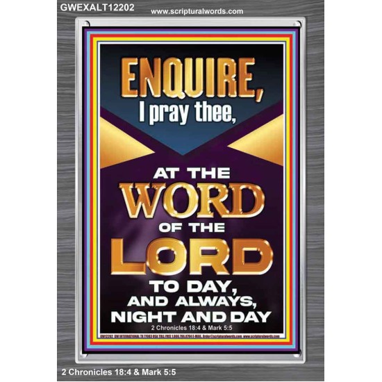MEDITATE THE WORD OF THE LORD DAY AND NIGHT  Contemporary Christian Wall Art Portrait  GWEXALT12202  