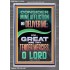 GREAT ARE THY TENDER MERCIES O LORD  Unique Scriptural Picture  GWEXALT12218  "25x33"