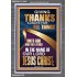 GIVING THANKS ALWAYS FOR ALL THINGS UNTO GOD  Ultimate Inspirational Wall Art Portrait  GWEXALT12229  "25x33"