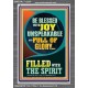 BE BLESSED WITH JOY UNSPEAKABLE  Contemporary Christian Wall Art Portrait  GWEXALT12239  